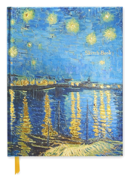 Book cover of: Vincent van Gogh: Starry Night over the Rhone (Blank Sketch Book). By: Flame Tree Publishing Staff