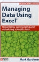 Book cover of: Managing Data Using Excel. By: Mark Gardener