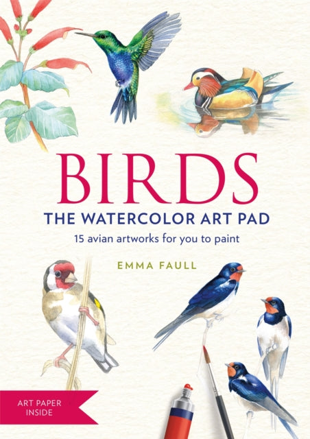 Book cover of: BIRDS Watercolor Art Pad for me. By: Emma Faull