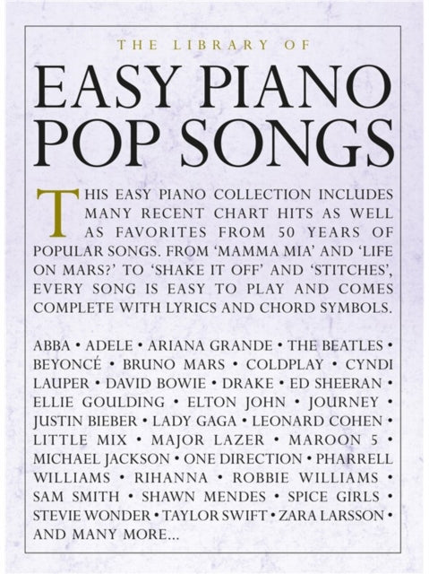 Book cover of: Library Of Easy Piano Pop Songs