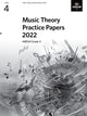 Book cover of: Music Theory Practice Papers 2022, ABRSM Grade 4