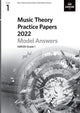 Book cover of: Music Theory Practice Papers Model Answers 2022, ABRSM Grade 1