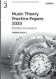 Book cover of: Music Theory Practice Papers Model Answers 2023, ABRSM Grade 3