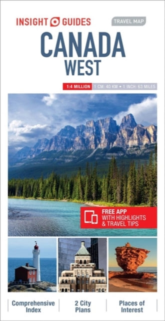Book cover of: Insight Guides Travel Map Canada West