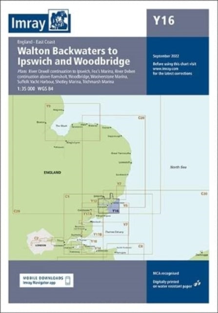 Book cover of: Imray Chart Y16