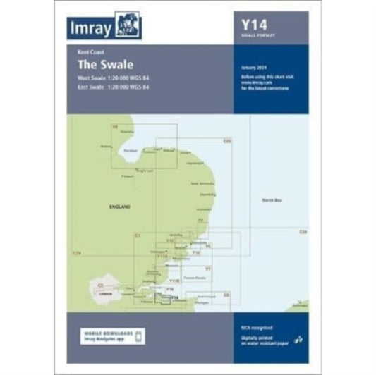 Book cover of: Imray Chart Y14