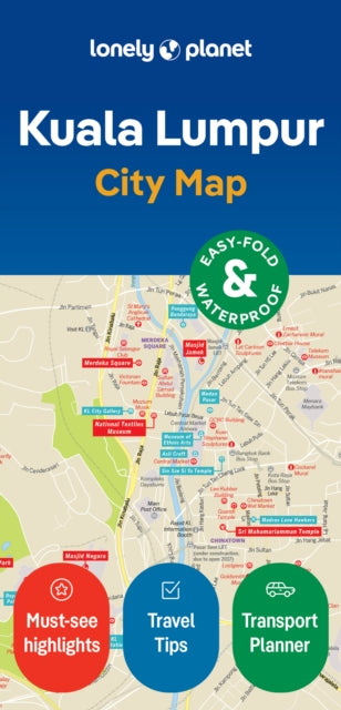 Book cover of: Lonely Planet Kuala Lumpur City Map. By: Lonely Planet