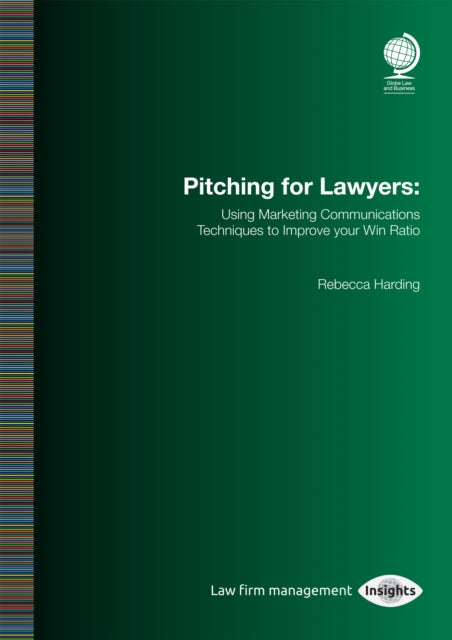 Book cover of: Pitching for Lawyers. By: Rebecca Harding