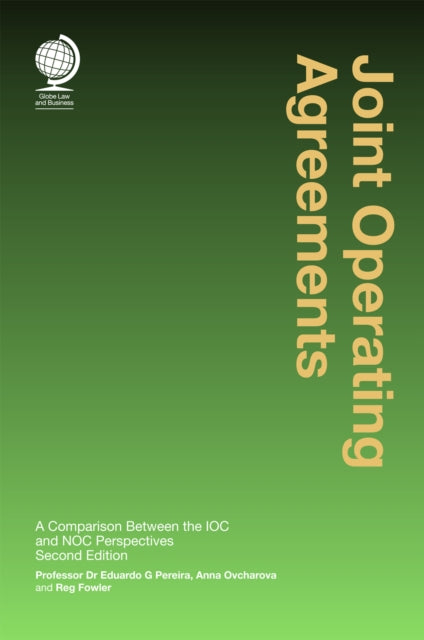 Book cover of: Joint Operating Agreements. By: Eduardo G. Pereira