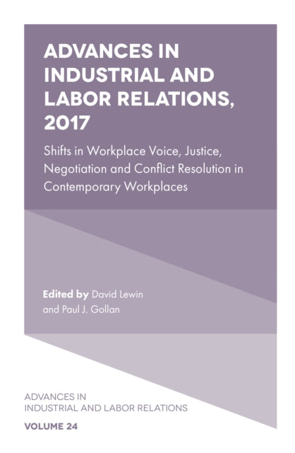 Book cover of: Advances in Industrial and Labor Relations, 2017. By: David Lewin