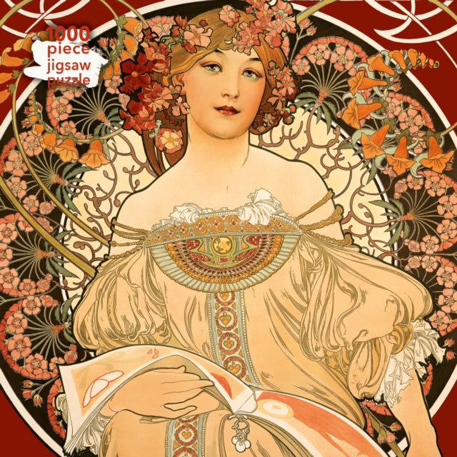 Book cover of: Adult Jigsaw Puzzle Alphonse Mucha: Reverie. By: Tree Flame