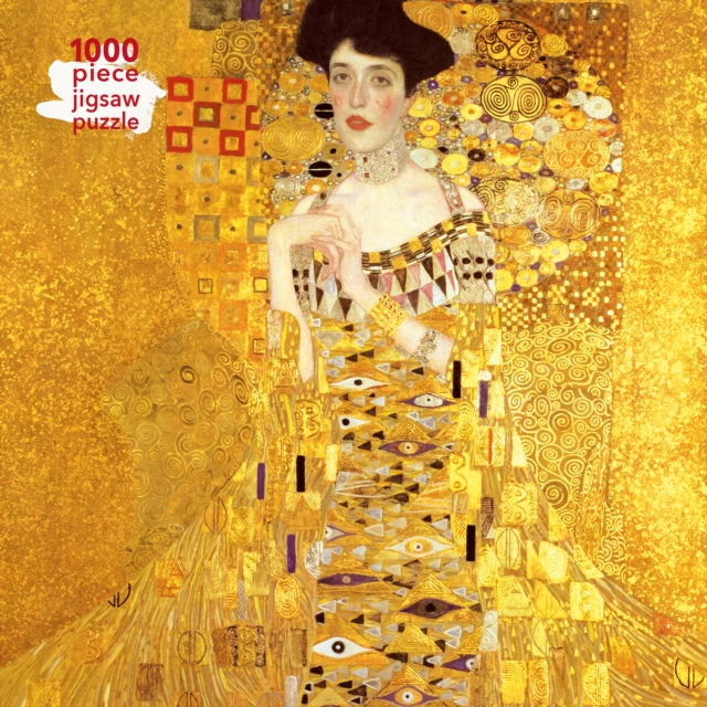 Book cover of: Adult Jigsaw Puzzle Gustav Klimt: Adele Bloch Bauer. By: Flame Tree Studio