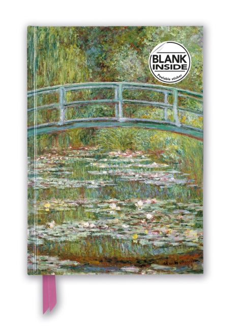 Book cover of: Claude Monet: Bridge over a Pond of Water Lilies (Foiled Blank Journal). By: Flame Flame Tree