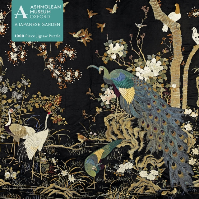 Book cover of: Adult Jigsaw Puzzle Ashmolean Museum: Embroidered Hanging with Peacock. By: Tree Flame