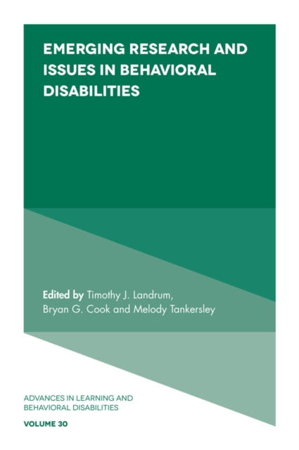 Book cover of: Emerging Research and Issues in Behavioral Disabilities. By: Timothy J. Landrum
