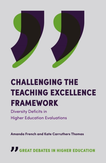 Book cover of: Challenging the Teaching Excellence Framework. By: Amanda French