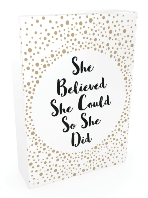 Book cover of: She Believed She Could So She Did. By: Summersdale