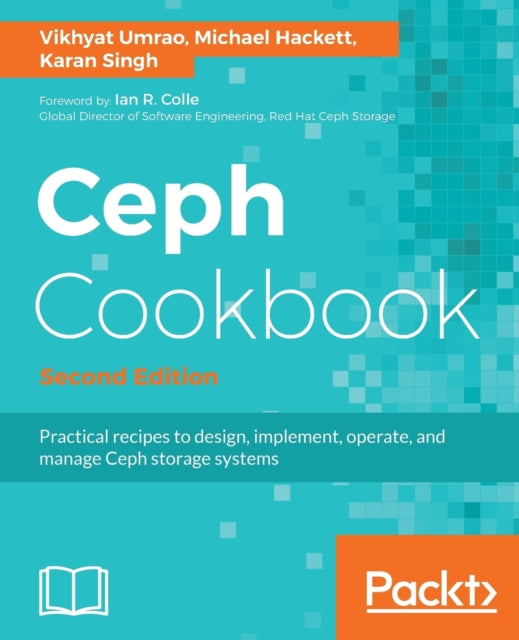Book cover of: Ceph Cookbook -. By: Vikhyat Umrao
