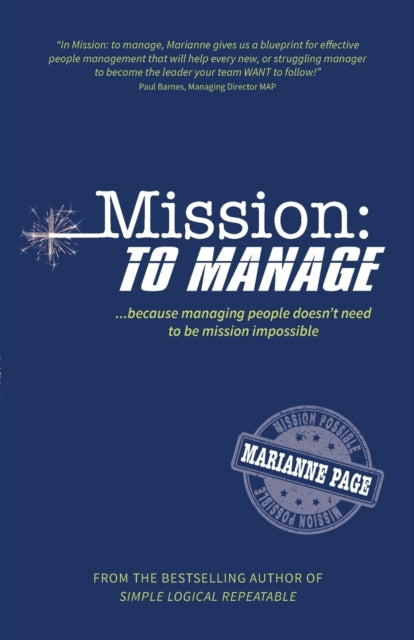 Book cover of: Mission: To Manage. By: PAGE