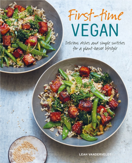 Book cover of: First-time Vegan. By: Leah Vanderveldt