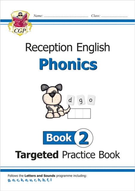 Book cover of: Reception English Phonics Targeted Practice Book - Book 2