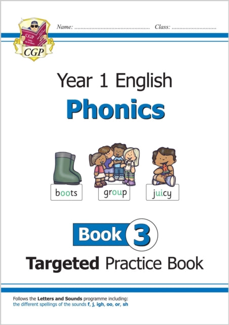 Book cover of: KS1 English Year 1 Phonics Targeted Practice Book - Book 3