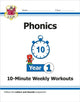 KS1 Year 1 English Phonics 10-Minute Weekly Workouts 9781789080209 CGP Books