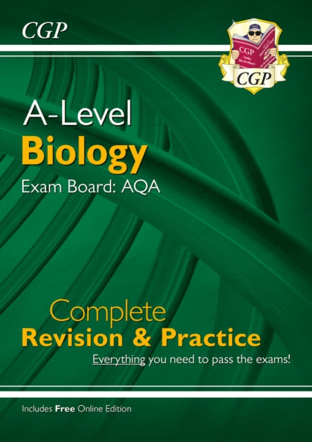 A-Level Biology: AQA Year 1 & 2 Complete Revision & Practice with Online Edition 9781789080261 CGP Books