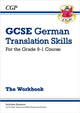 Book cover of: GCSE German Translation Skills Workbook: includes Answers (For exams in 2025)