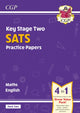 Book cover of: KS2 Maths & English Year 6 SATS Practice Papers: Pack 2 - for 2026 (with free Online Extras)