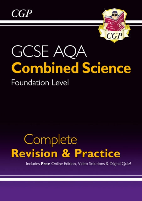 Book cover of: New GCSE Combined Science AQA Foundation Complete Revision & Practice with CGP RevisionHub. By: CGP Books