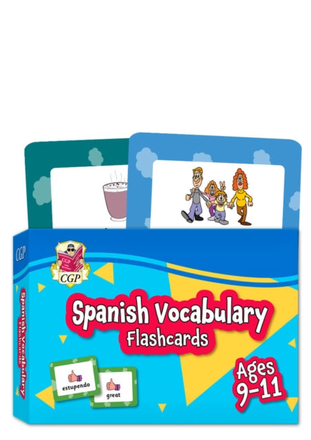 Book cover of: Spanish Vocabulary Flashcards for Ages 9-11 (with Free Online Audio)