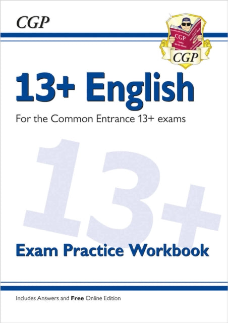 Book cover of: 13+ English Exam Practice Workbook for the Common Entrance Exams