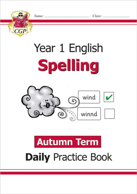 Book cover of: KS1 Spelling Year 1 Daily Practice Book: Autumn Term