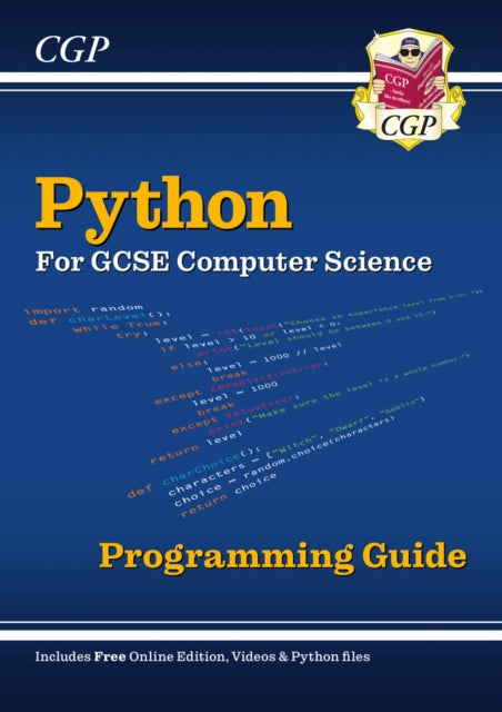 Book cover of: Python Programming Guide for GCSE Computer Science with Online Edition, Python Files & Videos
