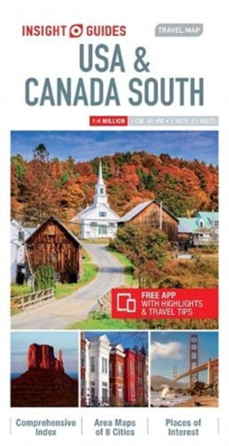 Book cover of: Insight Guides Travel Map USA & Canada South (Insight Maps)
