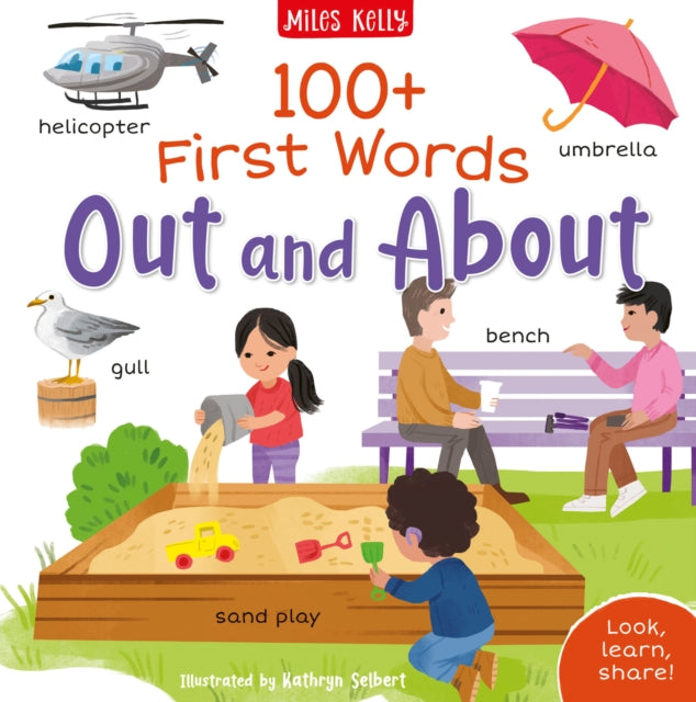 Book cover of: 100+ First Words: Out and About. By: Fran Bromage