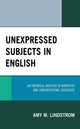Book cover of: Unexpressed Subjects in English. By: A. M. Y. M. LINDSTROM