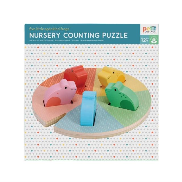 Book cover of: Nursery Counting Puzzle: Five Little Speckled Frogs