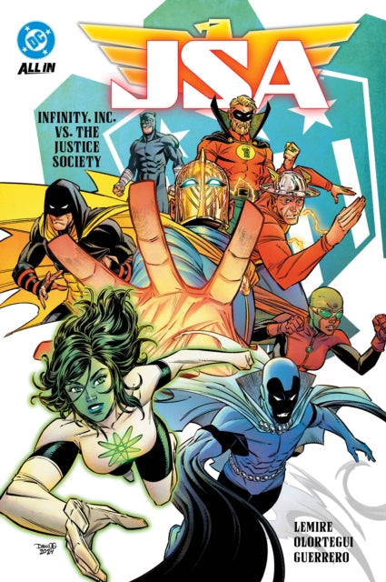Book cover of: JSA Vol. 1: Infinity Inc. vs. The Justice Society