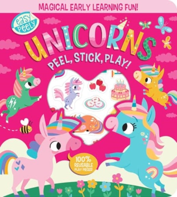 Book cover of: Easy Peely Unicorns - Peel, Stick, Play!