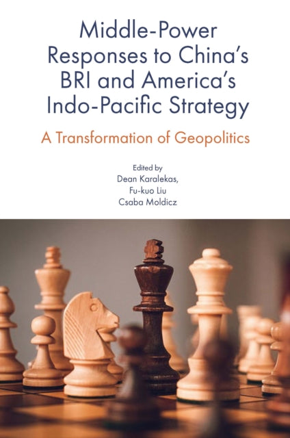 Book cover of: Middle-Power Responses to China’s BRI and America’s Indo-Pacific Strategy. By: Dean Karalekas