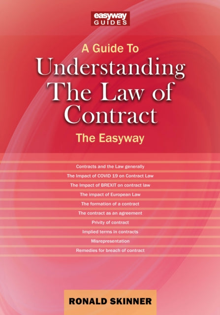 Book cover of: Guide to Understanding the Law of Contract. By: Ronald Skinner
