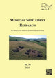 Book cover of: Medieval Settlement Research No. 38, 2023. By: Mark McKerracher
