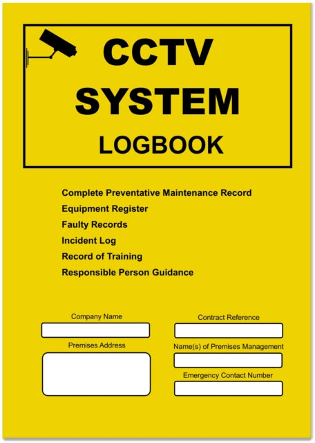 Book cover of: CCTV Logbook