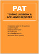 Book cover of: PAT (Portable Appliance Testing) Logbook