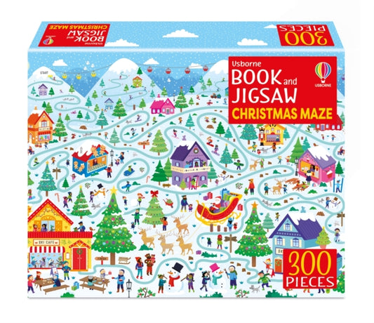 Book cover of: Usborne Book and Jigsaw Christmas Maze. By: SMITH, SAM