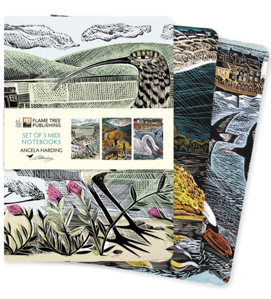 Angela Harding: Wildlife Set of 3 Midi Notebooks 9781804172193 Flame Tree Studio