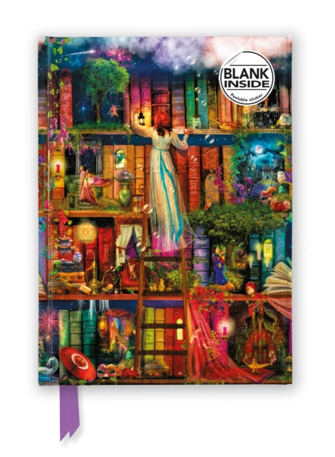 Aimee Stewart: Treasure Hunt Bookshelves (Foiled Blank Journal) 9781804175248 Flame Tree Studio