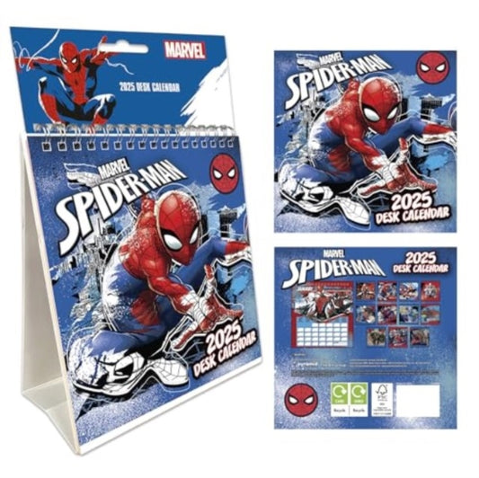 Book cover of: Spider-Man 2025 Desk Calendar